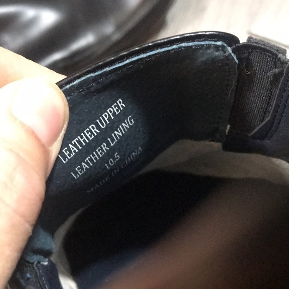 Joseph Abboud Black Leather Square Toe Slip-On Loafers size 10.5 - Picture 3 of 10